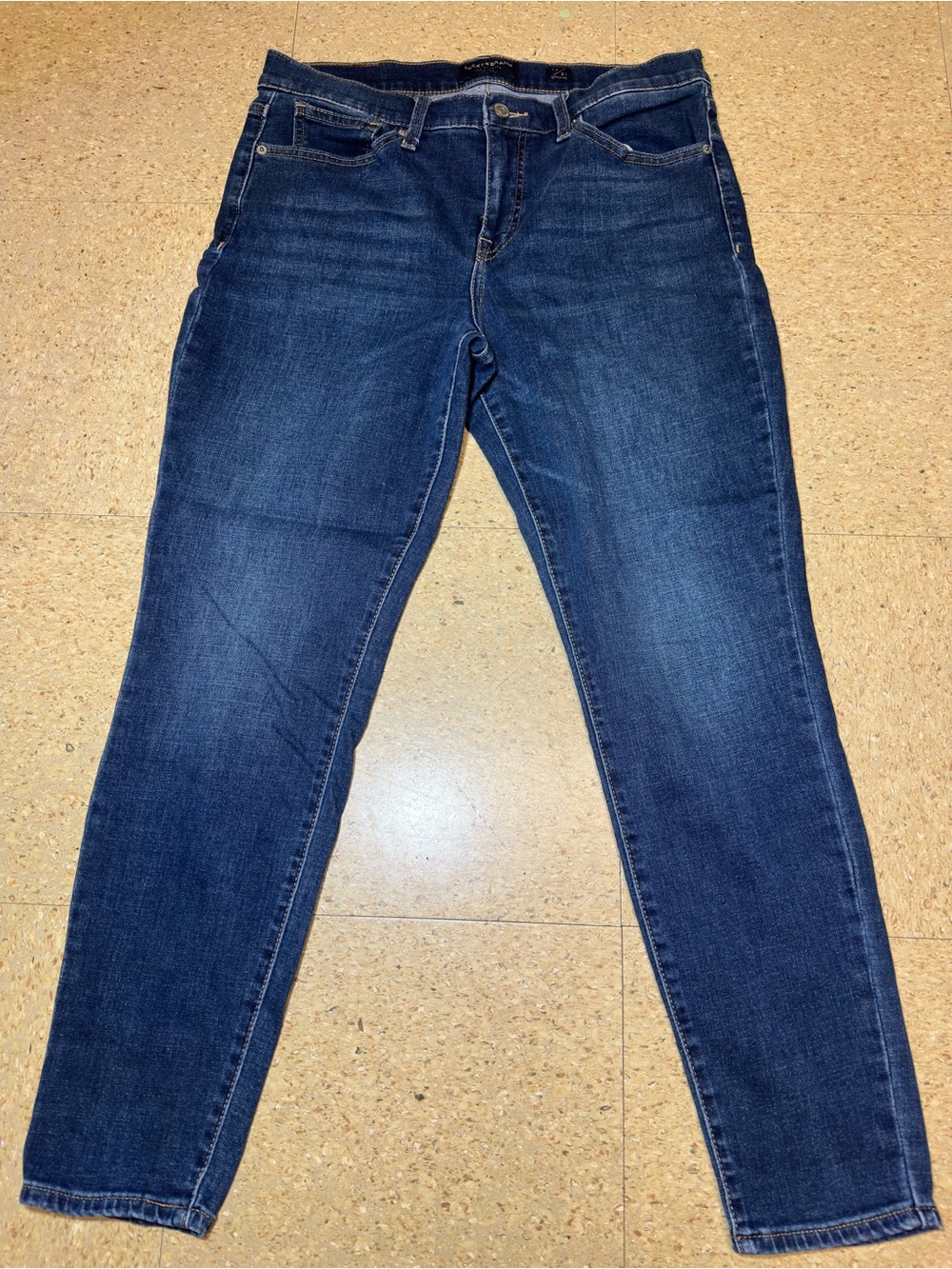Lucky Brand‎ Womens Blue Mid Rise Ava Skinny Ankle Denim Jeans Sz 12/31 R
